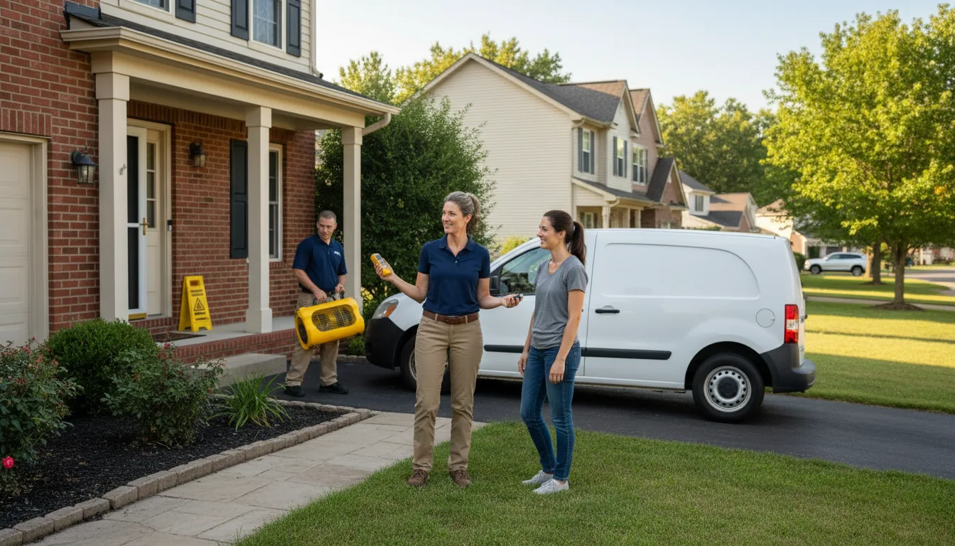 Residential water damage restoration in Thurston, NE